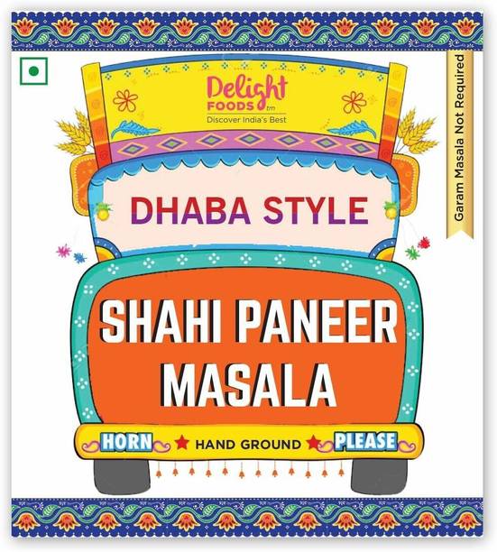 डिलाइट फूड्स ढाबा स्टाइल शाही पनीर मसाला - हैंड ग्राउंड - (300g पाउच)