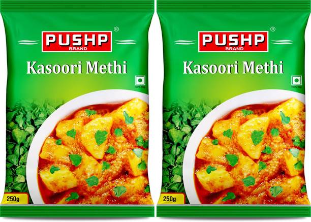 Pushp Brand Organic Kasuri Methi Dried Fenugreek Leaves for Dal, Paneer, Sabzi,Kasoori methi