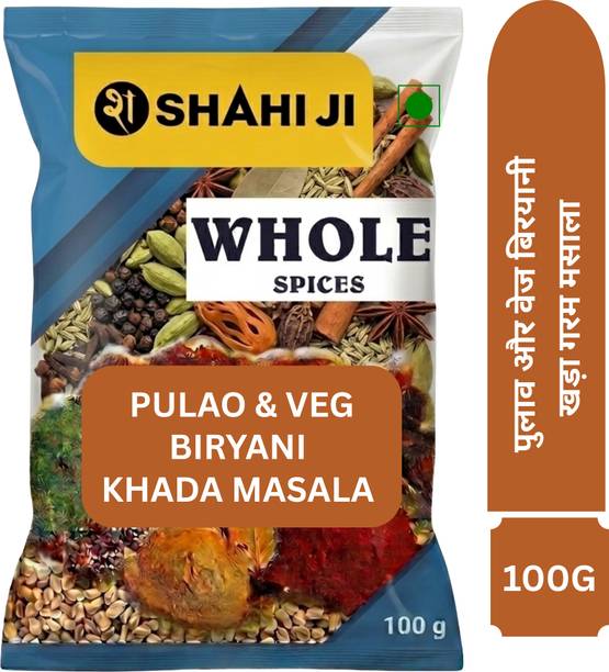 Shahi Ji masale Pulao & Veg Biryani Sabut Mix GSaram Masala Whole spices-14 Mix Khada Blend