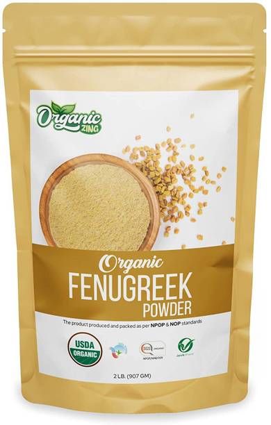 Organic Zing Organic Fenugreek Powder Also Known As Methi Seed Powder