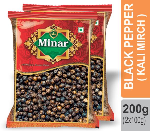 Minar Black Pepper (Kalimirch) 200gm (100g x 2)