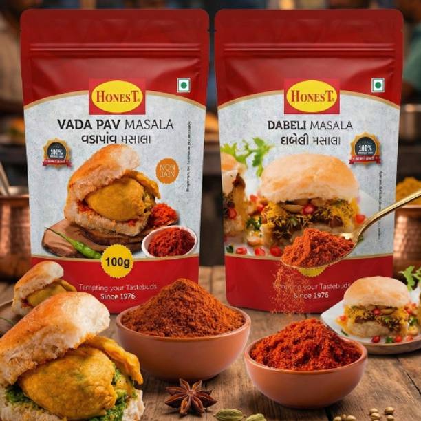 HONEST Street Food Masala Combo Pack 2 - Vadapav Masala & Dabeli Masala