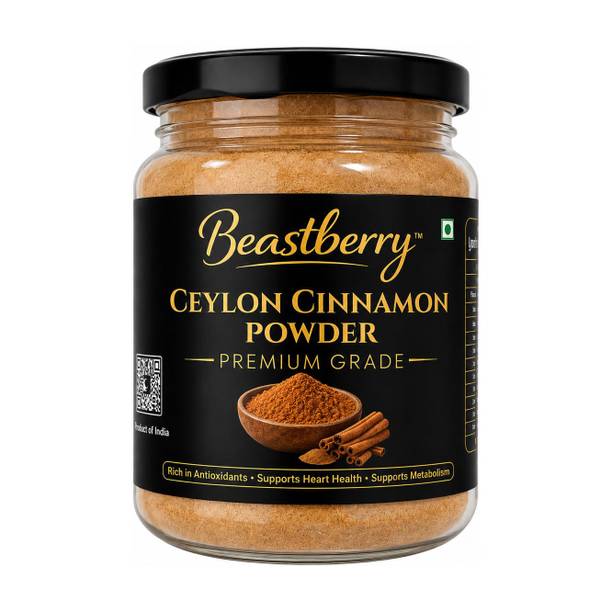 Beastberry Premium Ceylon Cinnamon Powder | Dalchini | Non Cassia | Rich in Antioxidants