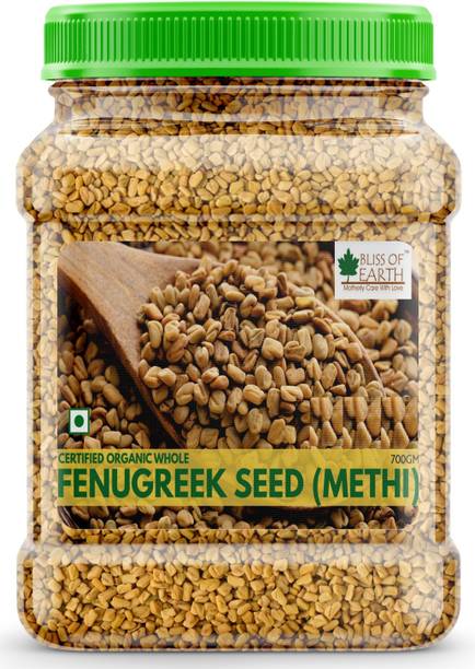 Bliss of Earth Certified Organic Fenugreek Seed Whole, Sabut Methi Dana