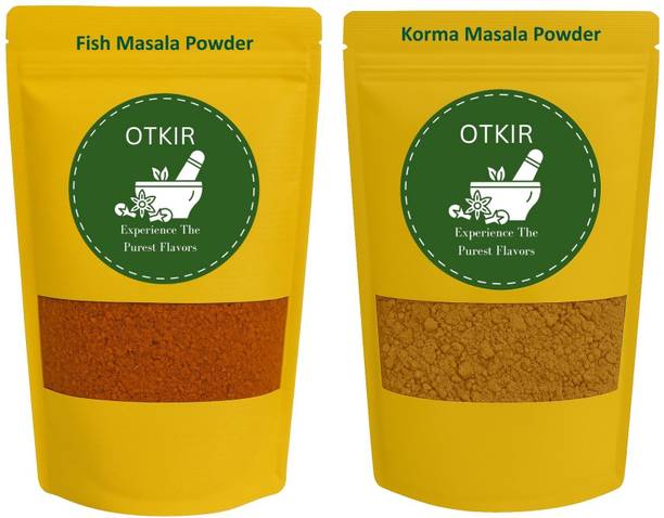 Otkir Home Made Fish Masala And Korma Masala Powder Combo Pack- 100 Gram Each