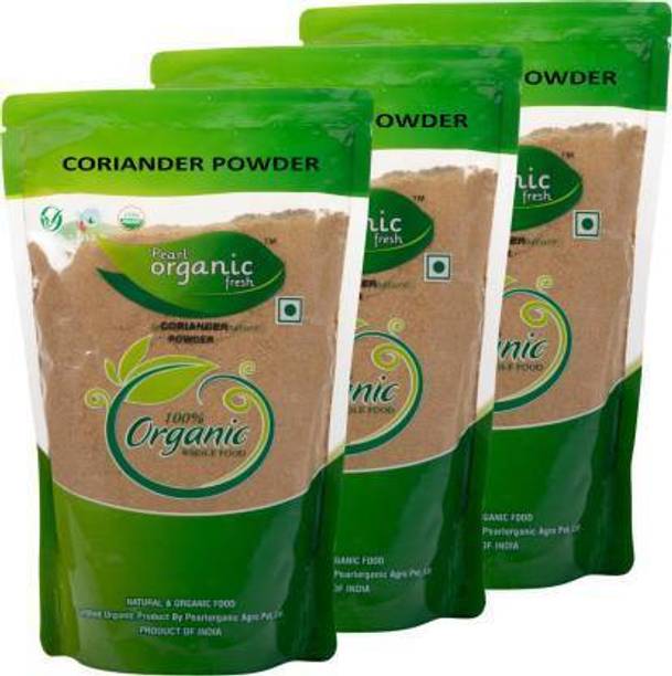 Pearl Organic Fresh CORIANDER POWDER 200 GM -Pack of 3
