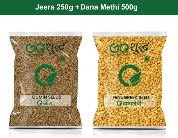 Goshudh Dana Methi 500gm & Jeera 250gm Combo Pack 750g