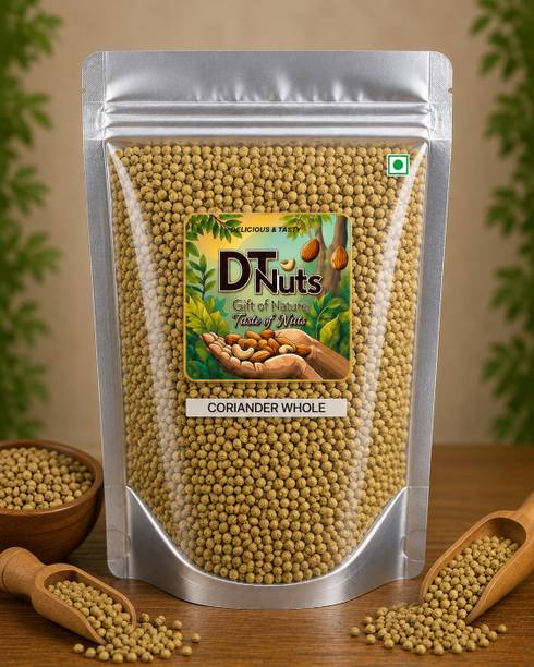 DT Nuts Coriander Whole Premium Dhania Seeds Natural Aromatic Spice For Daily Cooking