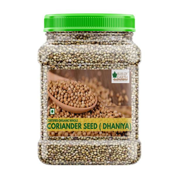 Bliss of Earth 250GM Certified Organic Coriander Seeds Dhaniya Whole