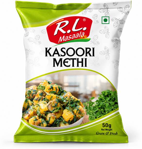 R.L. Masala Kasoori Methi 50g | Dried Fenugreek Leaves | Indian Curries, Sabji & Gravies