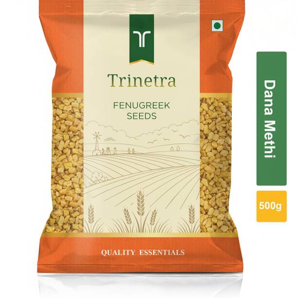Trinetra Premium Quality Dana Methi (Fenugreek Seeds)-500gm (Pack Of 1)