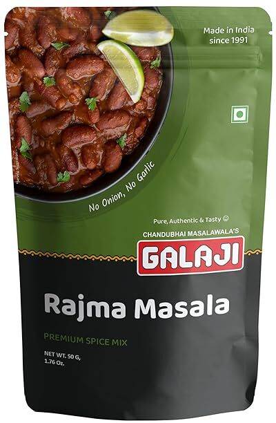 GALAJI Rajma Masala Homemade Powdered for Healthy Cooking Spice Mix