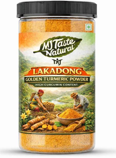 MJTASTENATURAL High Curcumin Haldi Certified Lab Tested Lakadong Meghalaya Turmeric