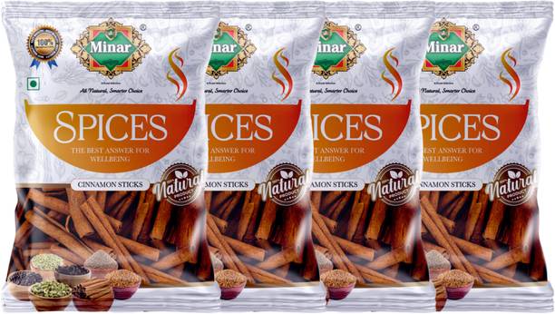 Minar Cinnamon Sticks (Dalchini Sticks) (Whole Spices) / (25g x 4)
