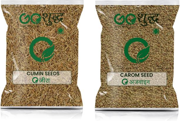 Goshudh Ajwain 100gm & Jeera 250gm Combo Pack 350g