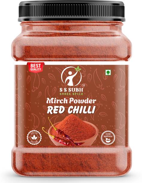 S S SUBH SHREE SPICE Red Chili Powder, Kashmiri & Byadgi Blend, Rich Color & Mild Heat