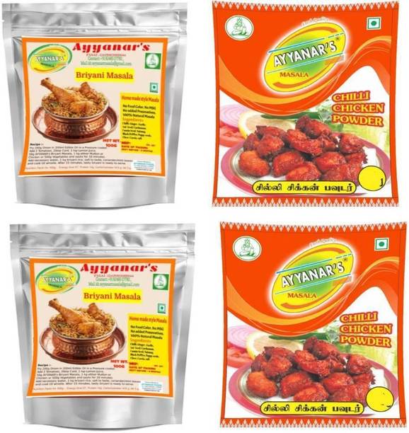 Ayyanar's Biryani Masala & Chicken 65 Masala 400g Combo Pack (for Chicken & Mutton)
