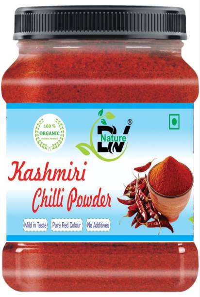 DV Nature Fresh and Natural Kashmiri Lal Mirch | Red Chilli Powder No Artificial Additives