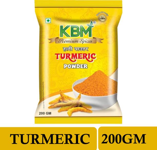 KBM Premium 100% Organic Turmeric Powder | Premium Quality Haldi |Pure and Ready To use