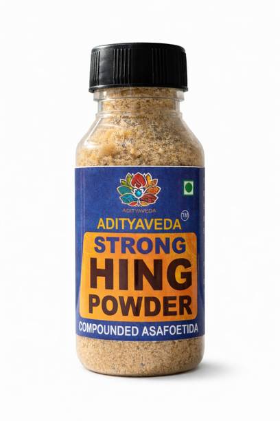 Adityaveda Strong Hing Powder Compounded Asafoetida Strong Aroma Authentic Indian Taste