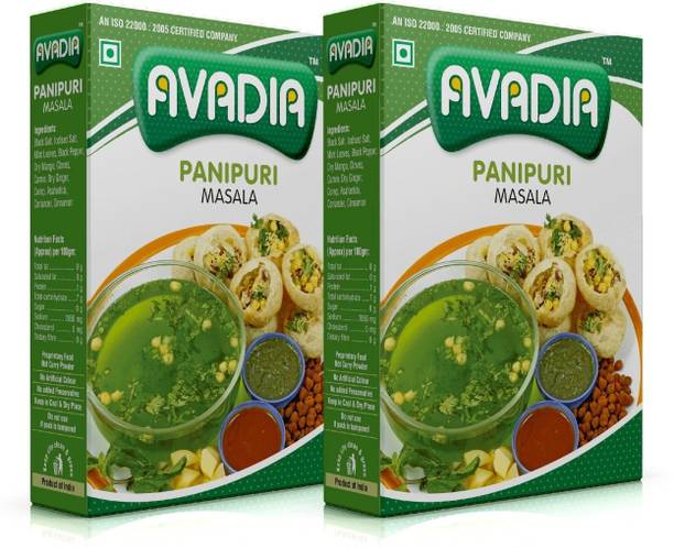 AVADIA Panipuri Masala | 100 g x 2 (Pack of 2) | Tangy & Spicy Water Mix for Golgappa