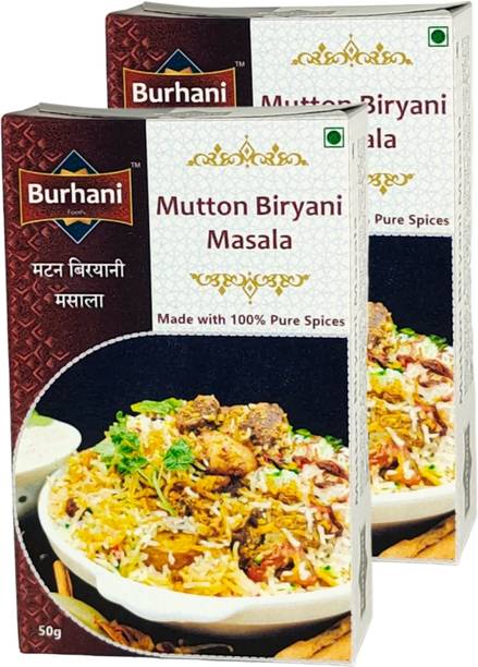 Burhani Foods Mutton Biryani Masala - Authentic, Pure Spice Mix, Easy To Cook