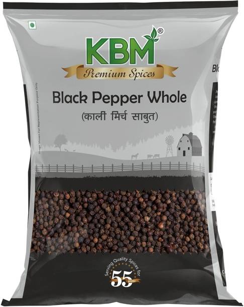 KBM Premium Black Pepper Whole pouch, with rich aroma and taste