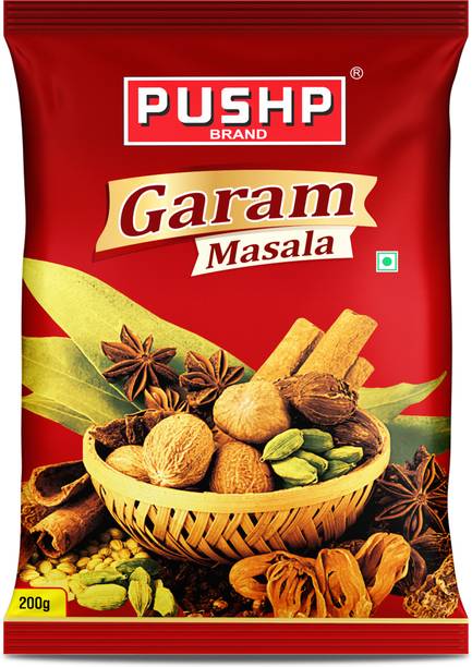 Pushp Brand Garam Masala 200g Pouch | Premium Aromatic Spice Blend Rich Taste | Pack of 1