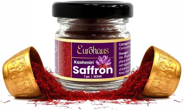 Eurohaus Pure Kashmiri Kesar Saffron | Premium Kesar for Cooking, Pooja & Skincare
