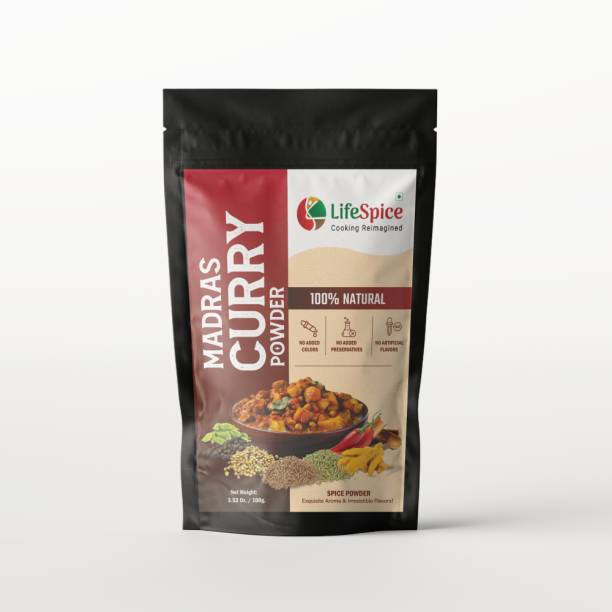 Lifespice Madras curry powder - 100g pouch | With Natural Phytochemicals