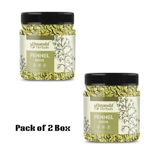 HIMANSHI HERBALS Pure and Natural Fennel Seeds Saunf Indian viryali Pack of 2(250*2)gm