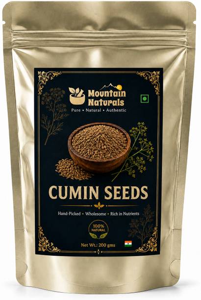 Mountain Naturals Whole Cumin Jeera 200g, Cumin Seed, Sabut Jeera, Jeera Spice Whole, Jeera Sabut