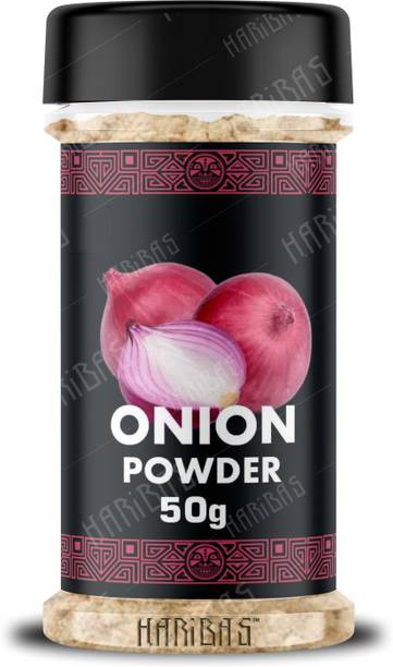 हरिबास 100% Pure and Natural Dry Onion Powder 50gm For Cooking & Baking Seasoning