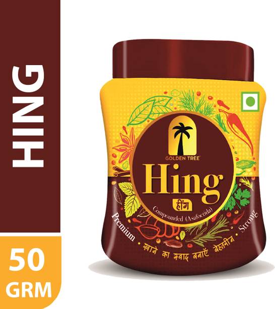 Golden Tree 100% Premium Compounded Hing (Asafoetida) No Additives| Organic Authentic & Pure