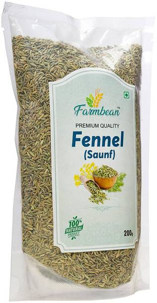 Farmbean Natural Fennel Seeds | Saunf | Variyali | Sauf Whole Indian Spices - (200 Grams)