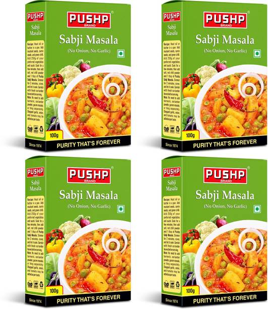 Pushp Brand Sabji Masala Box (Pack Of 4, 100g in each pack)