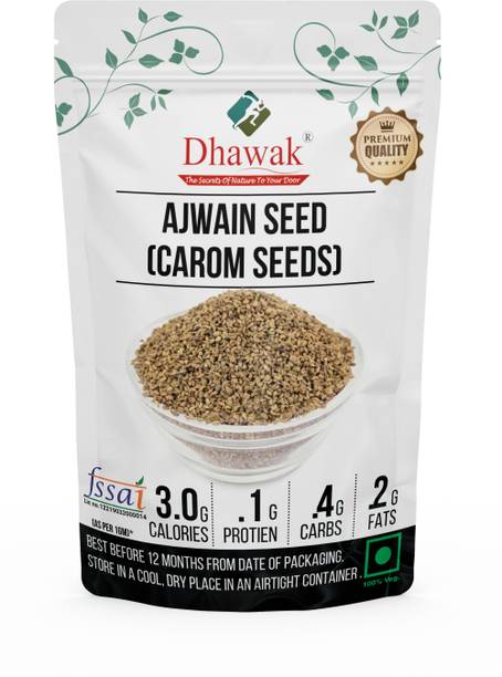 Dhawak Pure and Natural Ajwain Carrom Seeds Rich & Strong Flavour