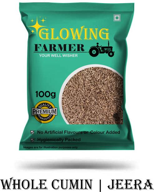 GLOWING FARMER Premium Quality Whole Cumin Seeds | Jeera Sabut