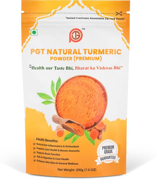 pgt Natural Turmeric Powder | Pure Haldi Powder | Chemical-Free Premium Haldi