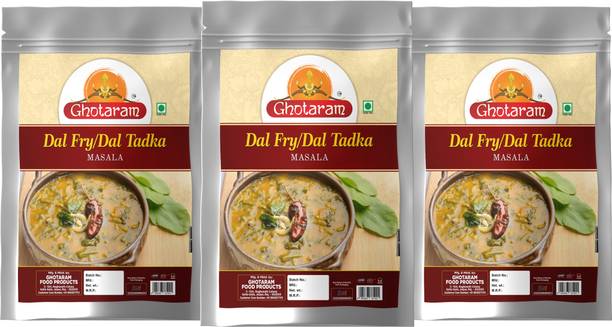 GHOTARAM Old Delhi Dhabba Dal Tadka / Dal Fry Masala Powder Dhaba Dal Masala-150Gx3Pk