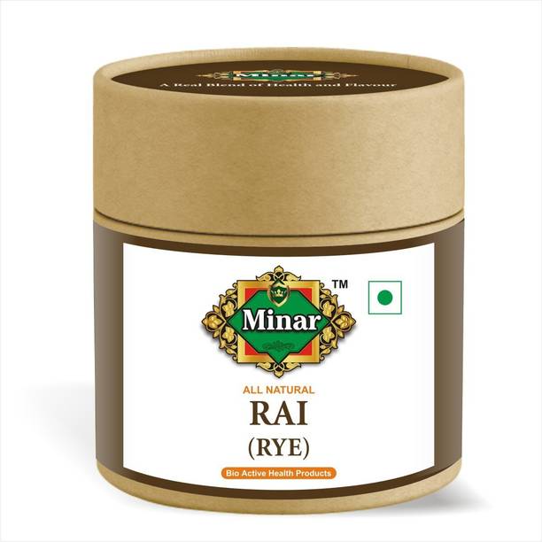 Minar 100% Natural & Organic Rai Mustard Seeds RYE (Kali Sarso) – 100gm