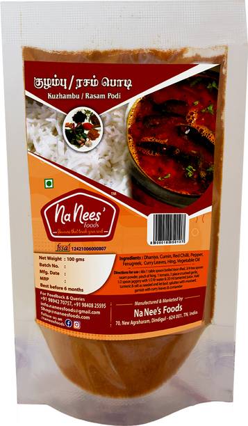 nanees' foods Rasam Powder | Instant Rasam Mix | Healthy Rasam Powder