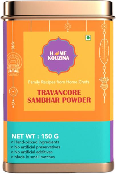 Home Kouzina Travancore Sambhar Powder - Authentic South Indian Spice Blend - Tin Pack