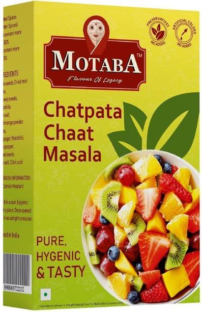 MOTABA Chatpata Chaat Masala Powder for Fruits, Bhel Puri, Dahiwada & Aloo Chat
