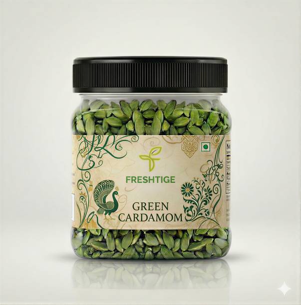 Freshtige Premium Green Cardamom (Elaichi) - No Artificial Colours| Natural