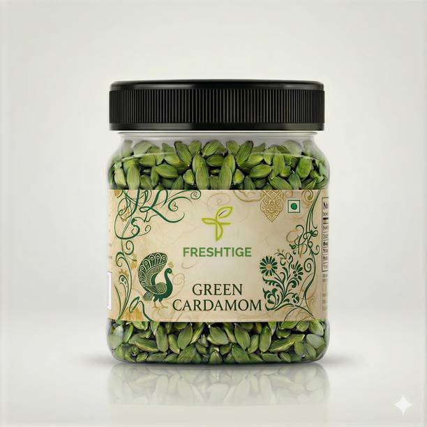 Freshtige Premium Green Cardamom (Elaichi) - No Artificial Colours| Natural