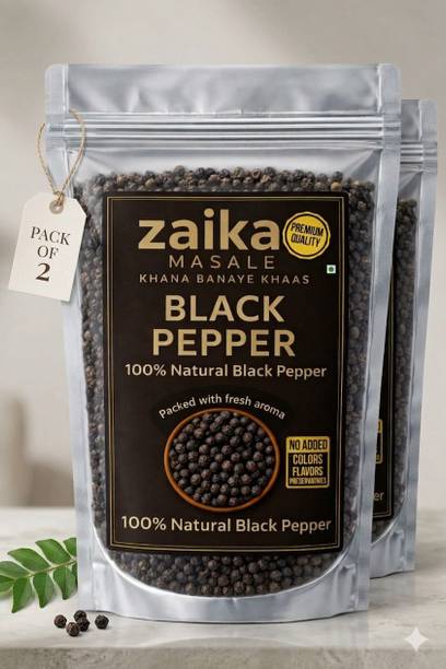 zaika masale Black Pepper 1kg| 100% Natural Kali Mirch Whole