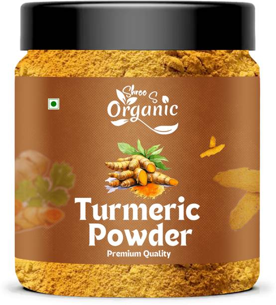SHREE S ORGANIC Pure Turmeric Powder (Haldi) – 200g | Natural & Unadulterated | Rich in Curcumin