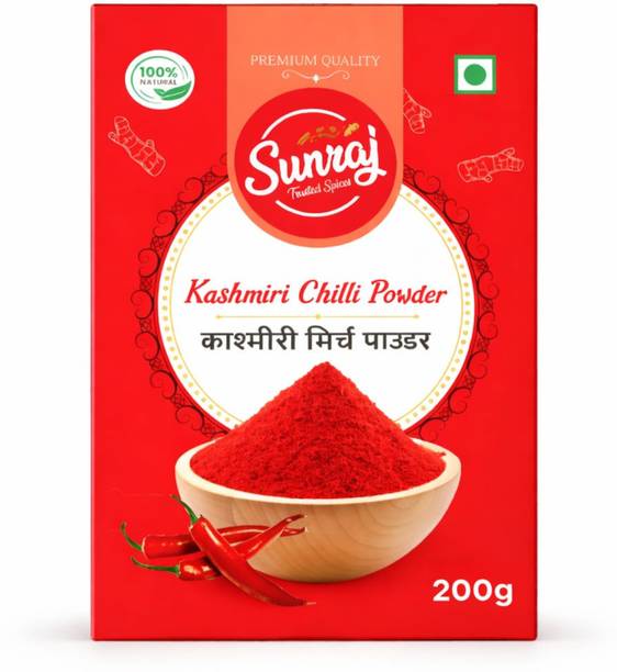 SUNRAJ Trusted Spices 100% Natural Kashmiri Chilli Powder