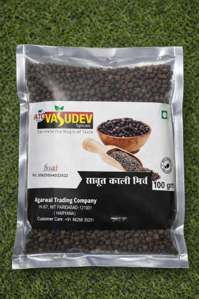 ATC Vasudev Vasudev Spices Whole Black Pepper (Sabut Kali Mirch) 100 gm